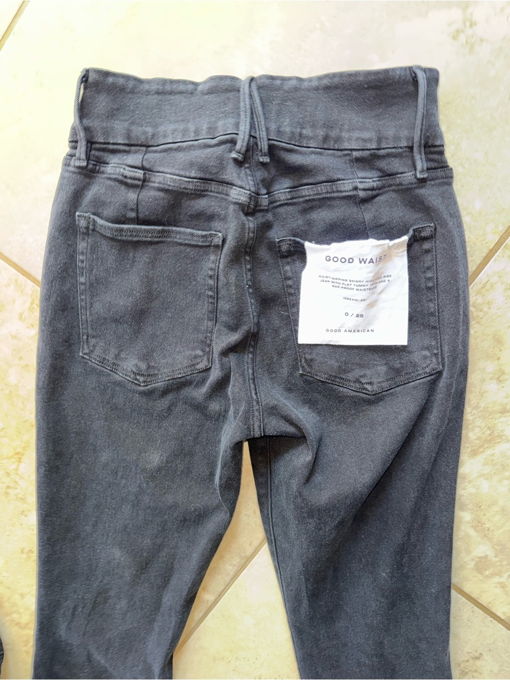 Good American Good Waist Button Fly Skinny 0 25 - Picture 10 of 12
